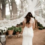 bridal veil flowing in wind