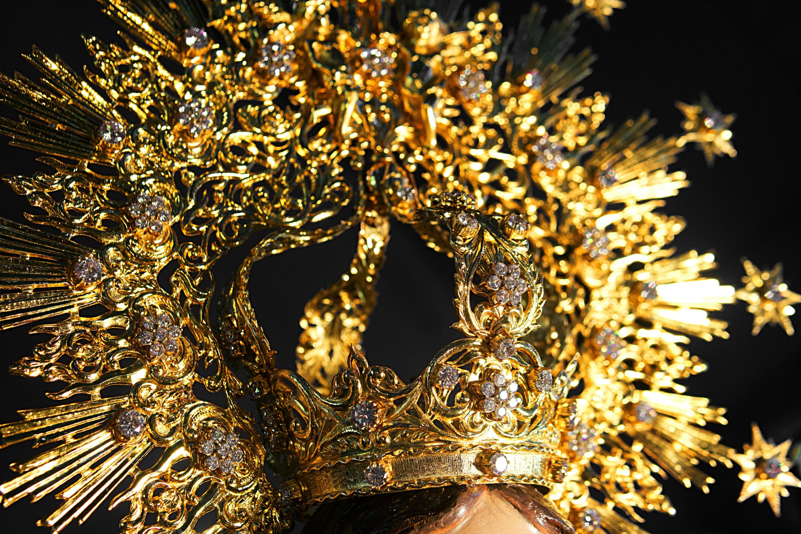 Illustration showing a young girl adjusting her slipping prom hair crown
